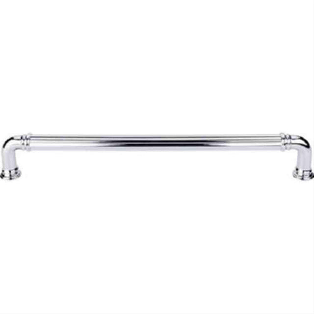 Top Knobs TK327PC TK327 Reeded Cabinet Pull / Appliance Pull 12" Center to Center Polished Chrome