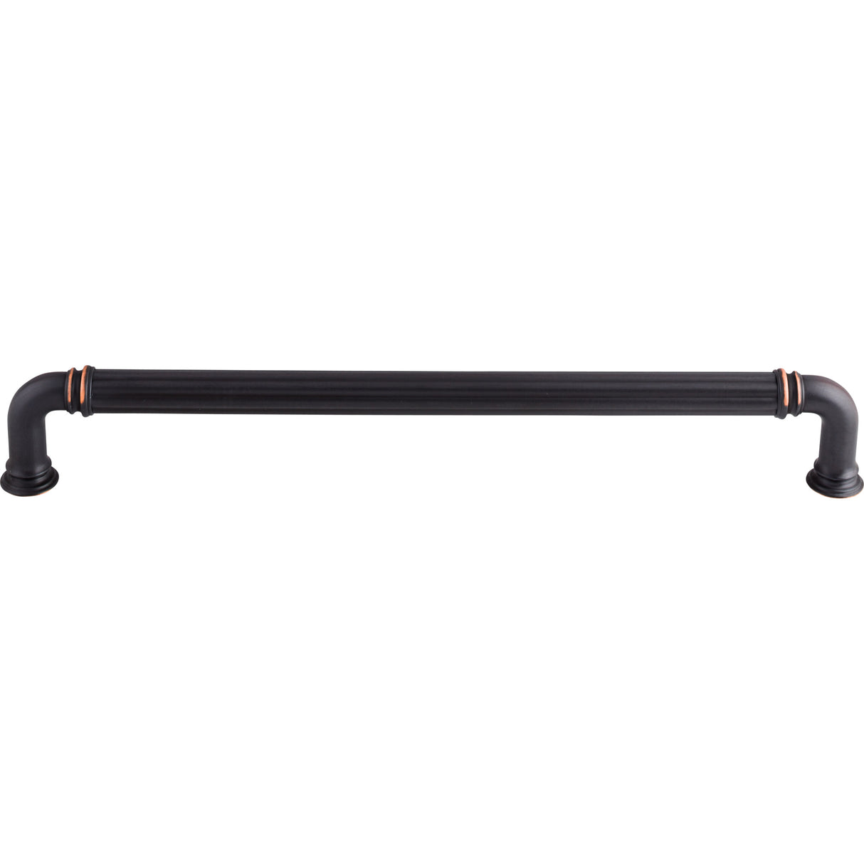 Top Knobs TK328 Reeded 18" Center to Center Cabinet Pull / Appliance Pull