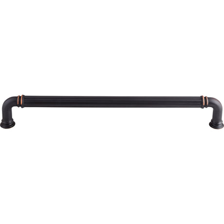 Top Knobs TK328 Reeded 18" Center to Center Cabinet Pull / Appliance Pull