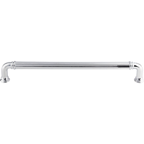 Top Knobs TK328PC Reeded 18" Center to Center Appliance Pull Polished Chrome