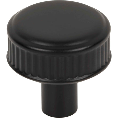 Top Knobs TK3290BLK Elland 1 1/4" Length Round Knob Flat Black