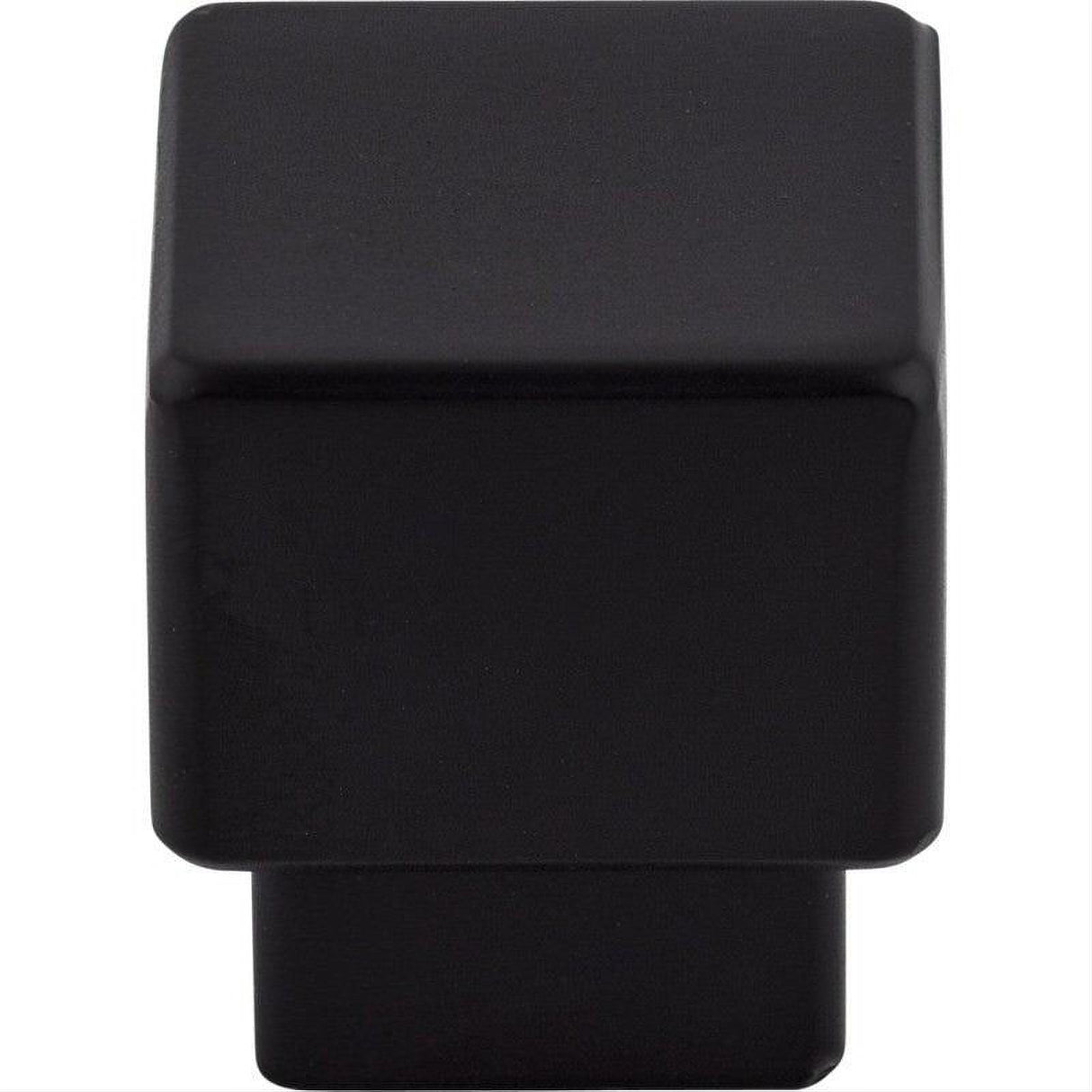 Top Knobs TK32BLK TK32 Tapered 1" Length Square Cabinet Knob Flat Black