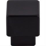 Top Knobs TK32BLK TK32 Tapered 1" Length Square Cabinet Knob Flat Black