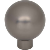 Top Knobs TK3340AG Brockwell 1 1/8" Diameter Round Knob Ash Gray