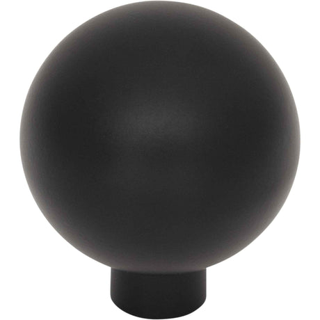Top Knobs TK3341BLK Brockwell 1 1/4" Diameter Round Knob Flat Black