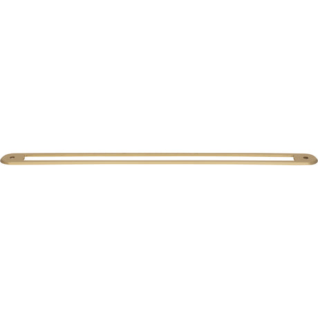 Top Knobs TK3357HB Brockwell 12" Center to Center Pull Backplate Honey Bronze
