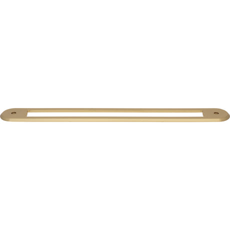 Top Knobs TK3358HB Brockwell 12" Center to Center Pull Backplate Appliance Pull Honey Bronze