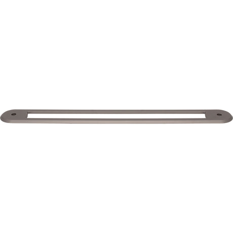 Top Knobs TK3359AG Brockwell 18" Center to Center Pull Backplate Appliance Pull Ash Gray