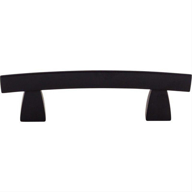 Top Knobs TK3BLK TK3 Arched 3" Center to Center Arched Cabinet Pull Flat Black