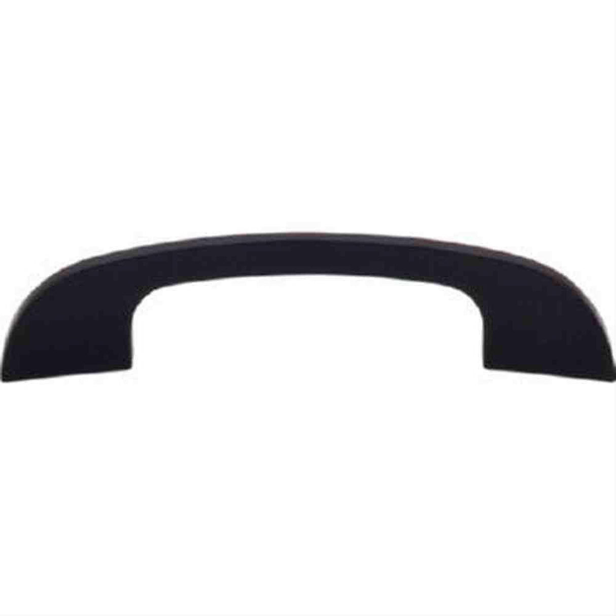 Top Knobs TK41BLK TK41 Curved Tidal Cabinet Pull 4" Center to Center Flat Black
