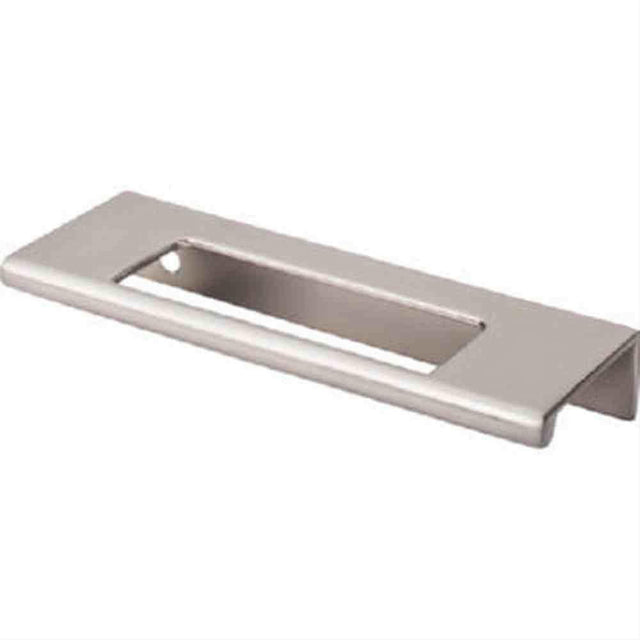 Top Knobs TK520BSN TK520 Europa Cut Out Tab Cabinet Pull 3-3/4" Center to Center Brushed Satin Nickel