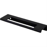 Top Knobs TK521BLK TK521 Europa Cut Out Tab Cabinet Pull 5" Center to Center Flat Black