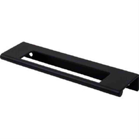 Top Knobs TK521BLK TK521 Europa Cut Out Tab Cabinet Pull 5" Center to Center Flat Black