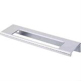 Top Knobs TK521PC TK521 Europa Cut Out Tab Cabinet Pull 5" Center to Center Polished Chrome