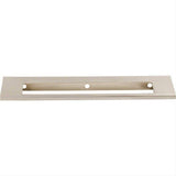 Top Knobs TK522BSN TK522 Europa Cut Out 6" Center to Center Finger Pull Brushed Satin Nickel