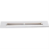 Top Knobs TK522PC TK522 Europa Cut Out 6" Center to Center Finger Pull Polished Chrome
