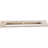 Top Knobs TK522PN TK522 Europa Cut Out 6" Center to Center Finger Pull Polished Nickel