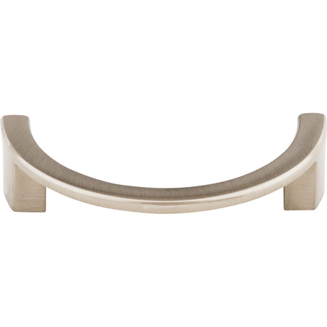 Top Knobs TK53BSN Half Circle Open 3 1/2" Center to Center Finger Pull Brushed Satin Nickel