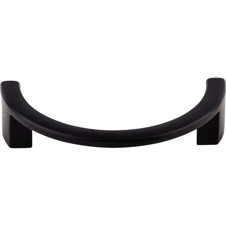 Top Knobs TK53BLK Half Circle Open 3 1/2" Center to Center Finger Pull Flat Black