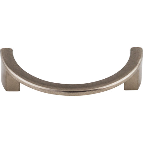 Top Knobs TK53PTA Half Circle Open 3 1/2" Center to Center Finger Pull Pewter Antique