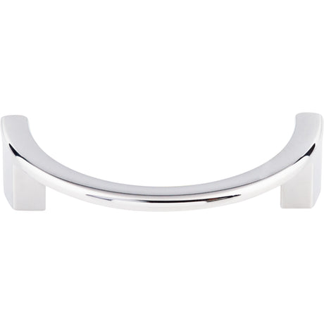 Top Knobs TK53PC Half Circle Open 3 1/2" Center to Center Finger Pull Polished Chrome