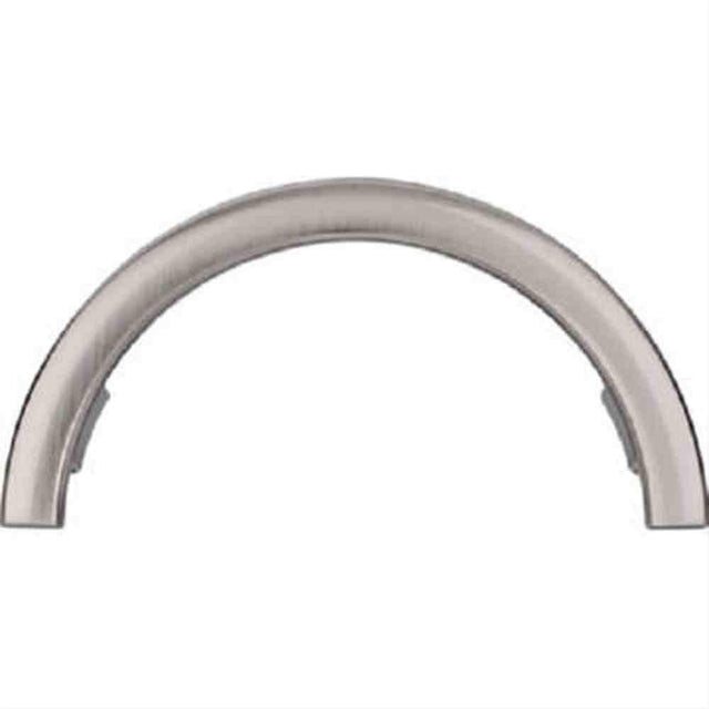 Top Knobs TK53BSN TK53 Half Circle Open Cabinet Pull 3-1/2" Center to Center Brushed Satin Nickel