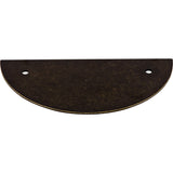 Top Knobs TK54 Half Circle Back Plate 3-1/2" Center to Center