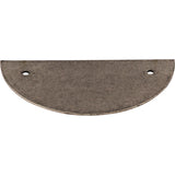Top Knobs TK54 Half Circle Back Plate 3-1/2" Center to Center