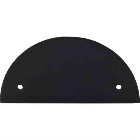 Top Knobs TK54BLK TK54 Half Circle Back Plate 3-1/2" Center to Center Flat Black