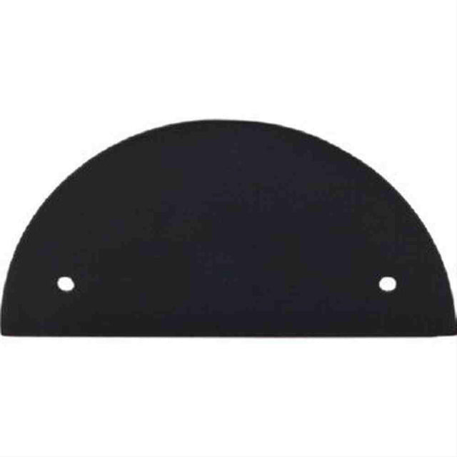 Top Knobs TK54BLK TK54 Half Circle Back Plate 3-1/2" Center to Center Flat Black