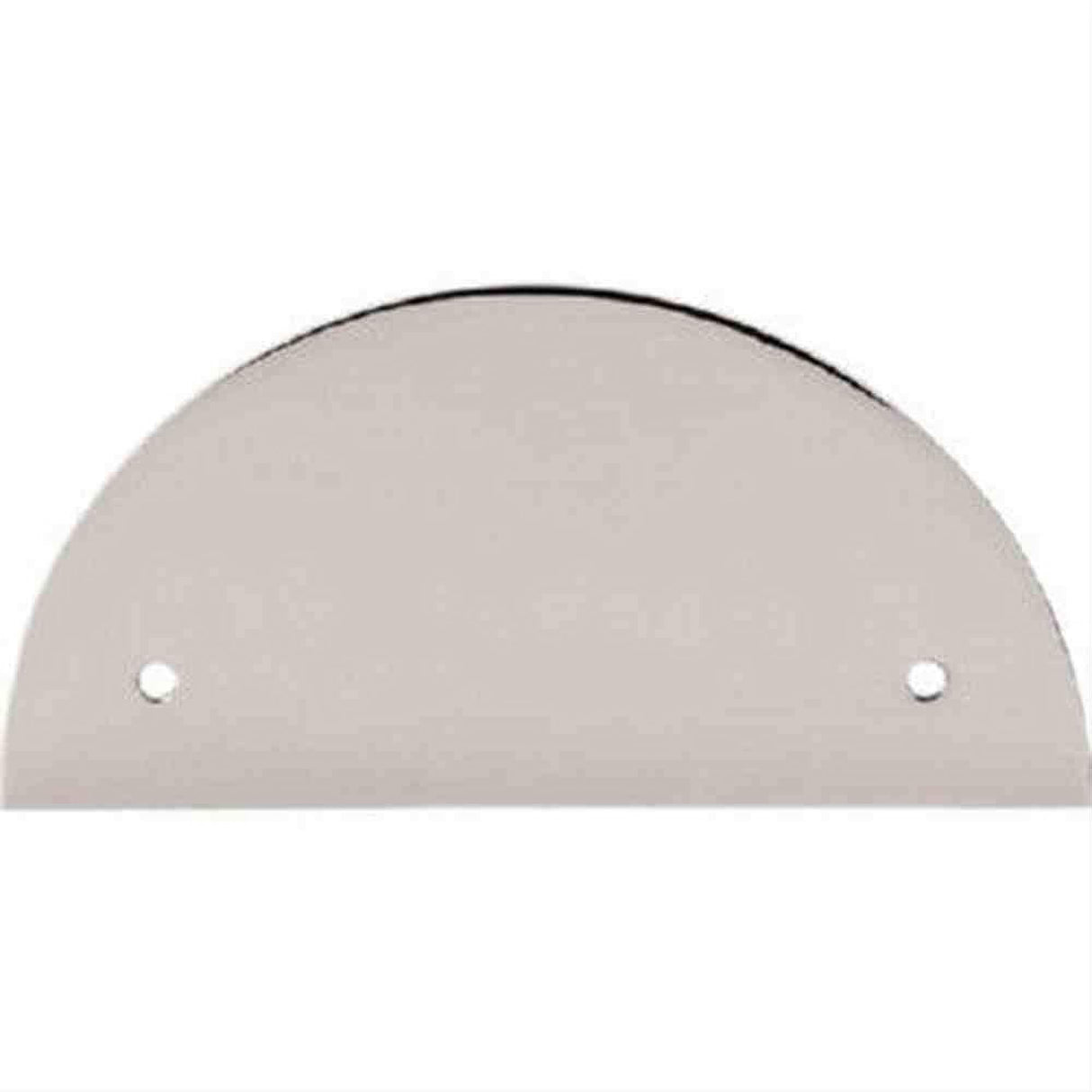 Top Knobs TK54PN TK54 Half Circle Back Plate 3-1/2" Center to Center Polished Nickel