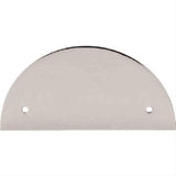 Top Knobs TK54PN TK54 Half Circle Back Plate 3-1/2" Center to Center Polished Nickel