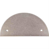 Top Knobs TK54PTA TK54 Half Circle Back Plate 3-1/2" Center to Center Pewter Antique