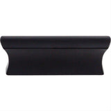 Top Knobs TK552BLK TK552 Glacier 2" Center to Center Finger Pull Flat Black