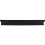 Top Knobs TK555BLK TK555 Glacier 6" Center to Center Finger Pull Flat Black