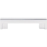 Top Knobs TK55PC TK55 Flat Rail 3 1/2" Center to Center Bar Pull Polished Chrome