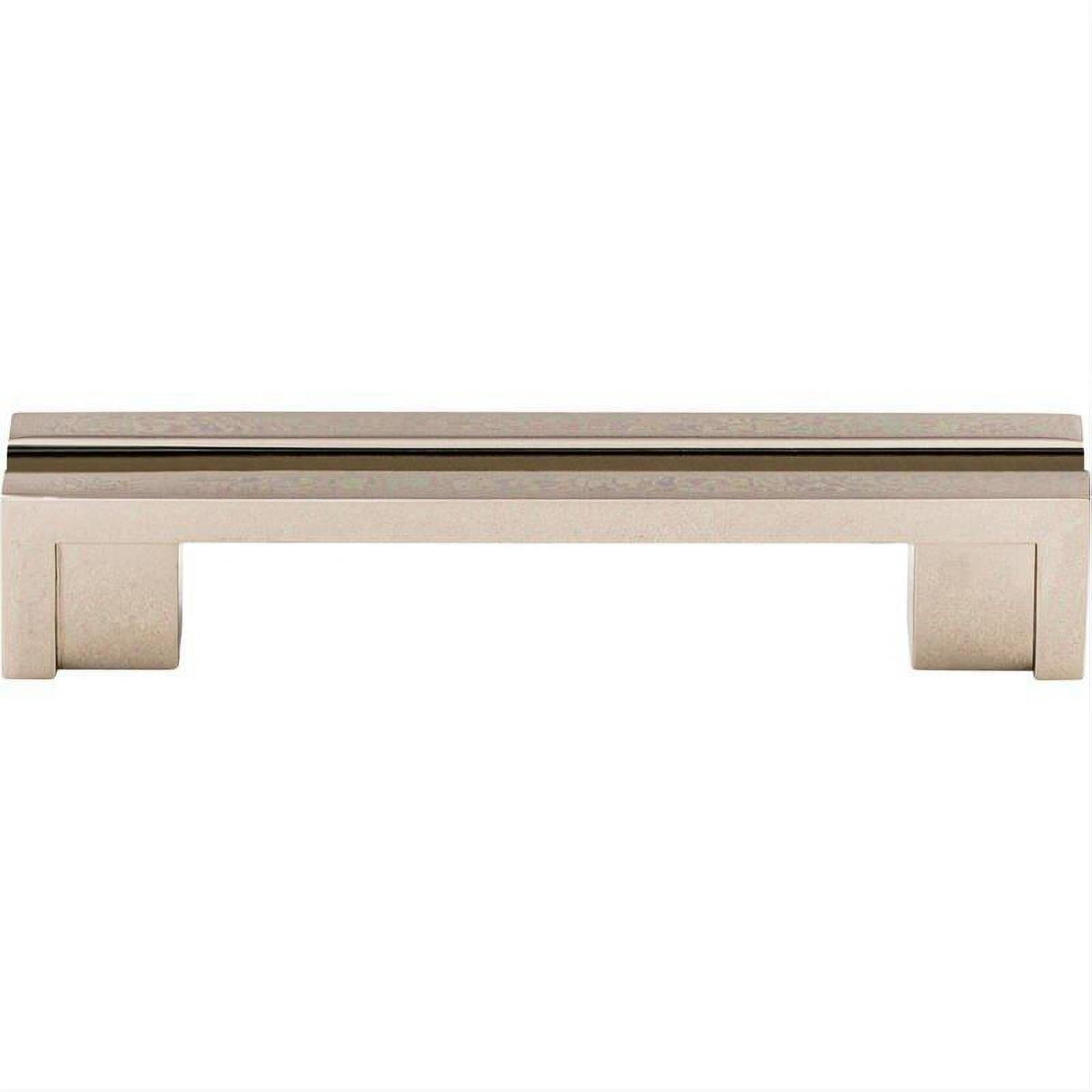 Top Knobs TK55PN TK55 Flat Rail 3 1/2" Center to Center Bar Pull Polished Nickel