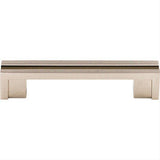 Top Knobs TK55PN TK55 Flat Rail 3 1/2" Center to Center Bar Pull Polished Nickel