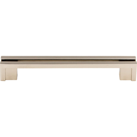 Top Knobs TK56PN Flat Rail 5" Center to Center Bar Pull Polished Nickel