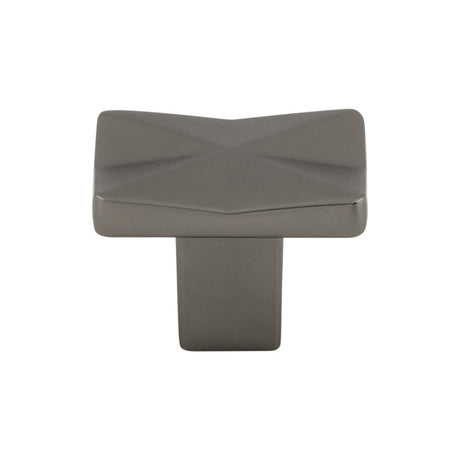 Top Knobs TK560AG Quilted 1 1/4" Length Rectangle Knob Ash Gray