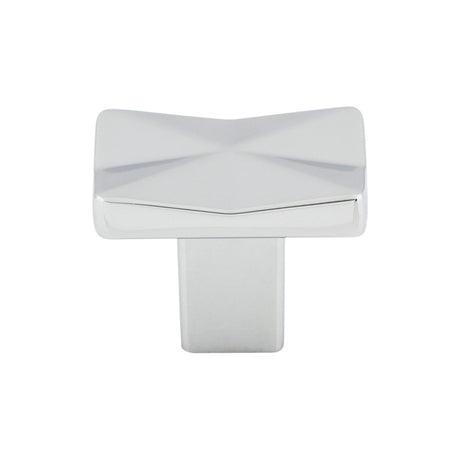 Top Knobs TK560PC Quilted 1 1/4" Length Rectangle Knob Polished Chrome