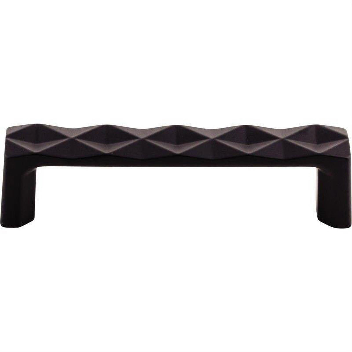 Top Knobs TK561BLK TK561 Quilted 3 3/4" Center to Center Bar Pull Flat Black
