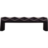 Top Knobs TK561BLK TK561 Quilted 3 3/4" Center to Center Bar Pull Flat Black