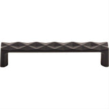 Top Knobs TK562BLK TK562 Quilted 5 1/16" Center to Center Bar Pull Flat Black