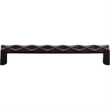 Top Knobs TK563BLK TK563 Quilted 6 5/16" Center to Center Bar Pull Flat Black