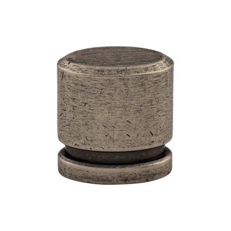 Top Knobs TK57PTA Oval 1" Length Oval Knob Pewter Antique