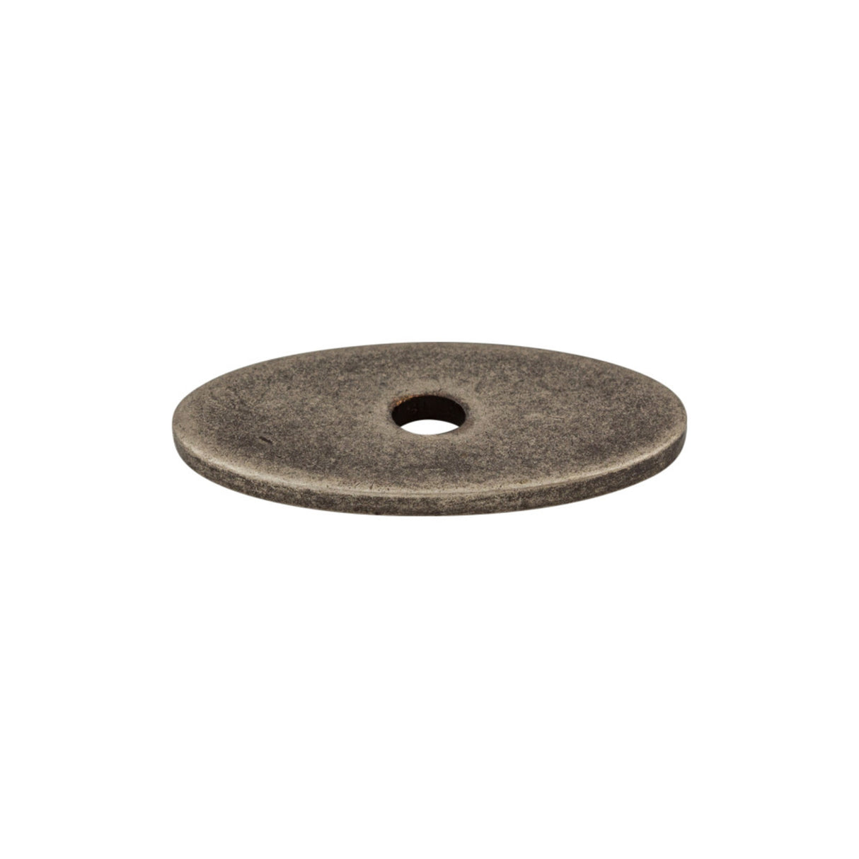 Top Knobs TK58PTA Oval Knob Backplate Pewter Antique