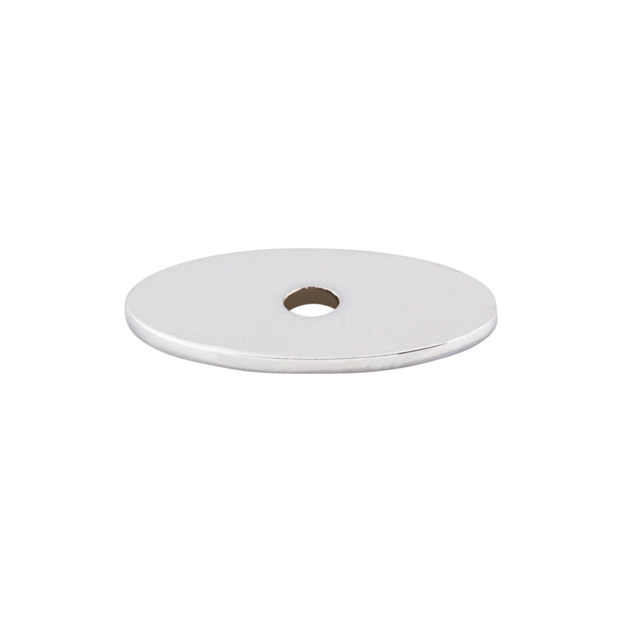 Top Knobs TK58PC Oval Knob Backplate Polished Chrome