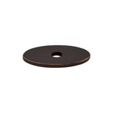Top Knobs TK58TB Oval Knob Backplate Tuscan Bronze