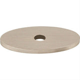Top Knobs TK58BSN TK58 Oval 1 1/4" Knob Backplate Brushed Satin Nickel